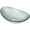 Novatto ARGENTO OVAL Glass Vessel Bathroom Sink Set, Brushed Nickel TIG-70328031BN - alternate 4